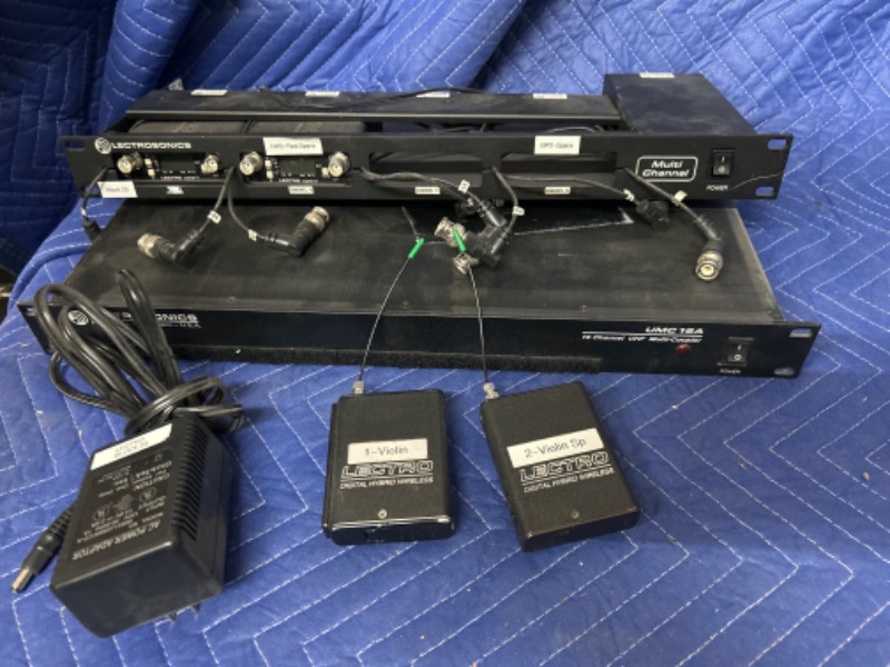 Photo 1 of Lectrosonics  includes Two UCR211 with power supply, Two UM400 and one UMC 16A Untested  