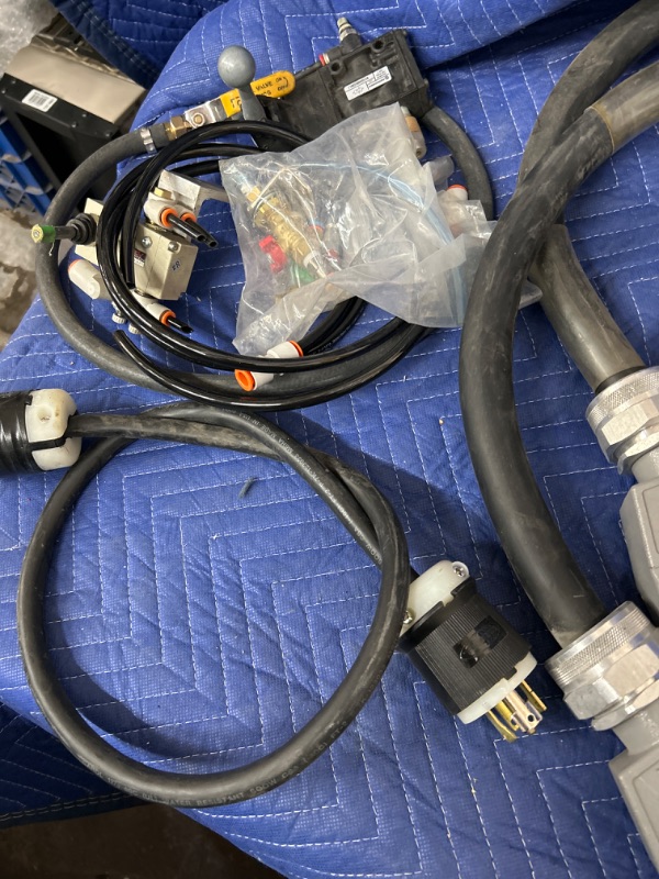 Photo 2 of Large electrical cords with harting connectors some airline parts 