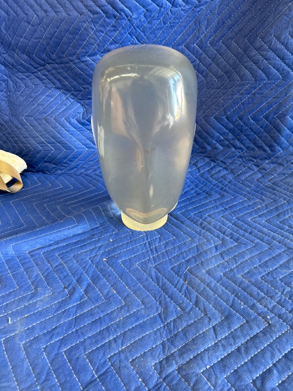 Photo 1 of Solid poly carbonate manikin head looks like alien. Very unique. 11.5 inches tall has some small scratches 