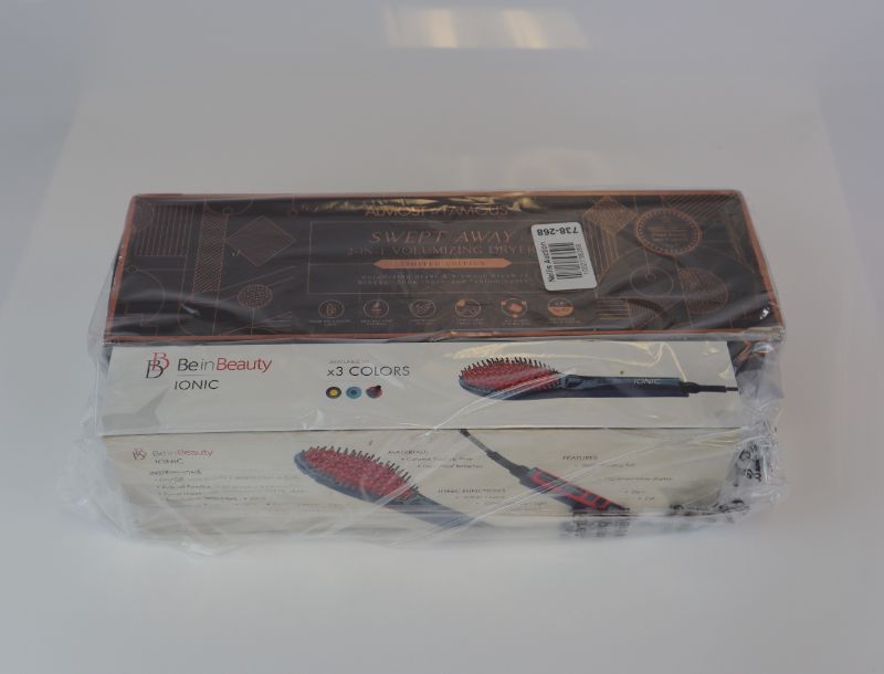 Photo 3 of ALMOST FAMOUS 2 IN 1 HAIR DRYER STYLER AND BEIN BEAUTY WET TO DRY STRAIGHTENING BRUSH BOXES HAVE BEEN DAMAGED DUE TO SHIPMENT PRODUCT NEW  $289 