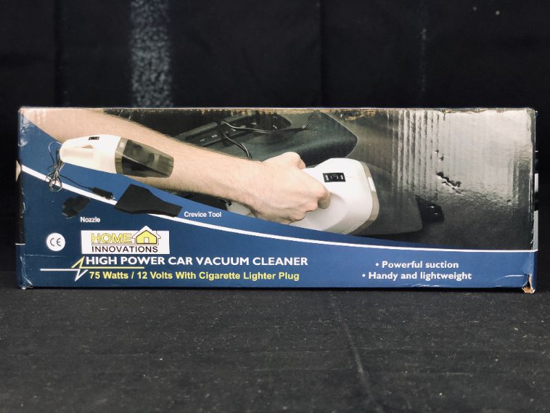 Photo 3 of HOME INNOVATIONS PORTABLE CAR VACUUM HIGH POWER 75 WATTS 12 VOLTS CIGARETTE PLUG LIGHTWEIGHT WITH CREVICE TOOL AND NOZZLE NEW $54.99
