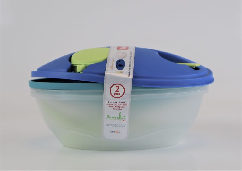 Photo 3 of BRAMLI BOWL INCLUDE 2 BOWLS 2 SAUCE CUPS 2 LIDS AND 2 FORKS READY FOR KITCHEN USE OR ON THE GO NEW $24.99