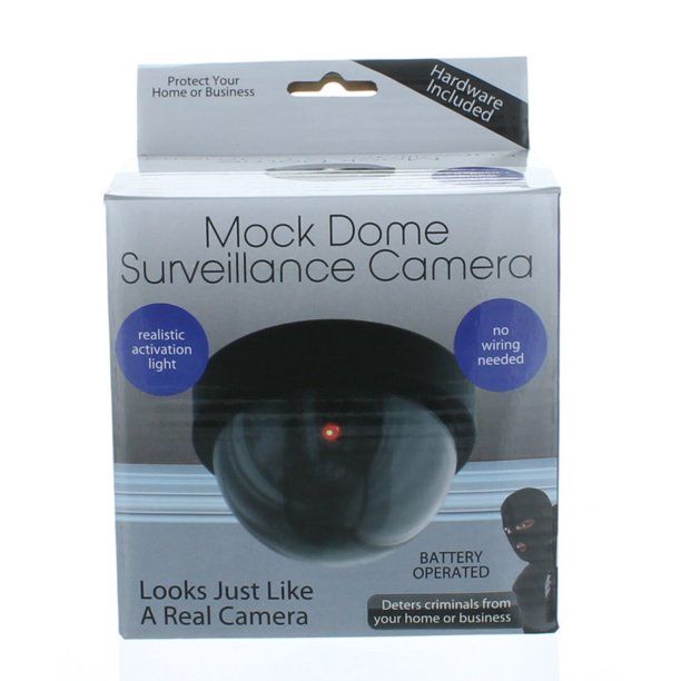 Photo 2 of MOCK DOME SURVEILLANCE CAMERA TAKES 2 AA BATTERIES NOT INCLUDED RED FLASHING LED LIGHT TO LOOK ACTIVATED BOX IS DAMAGED NEW  $8.85