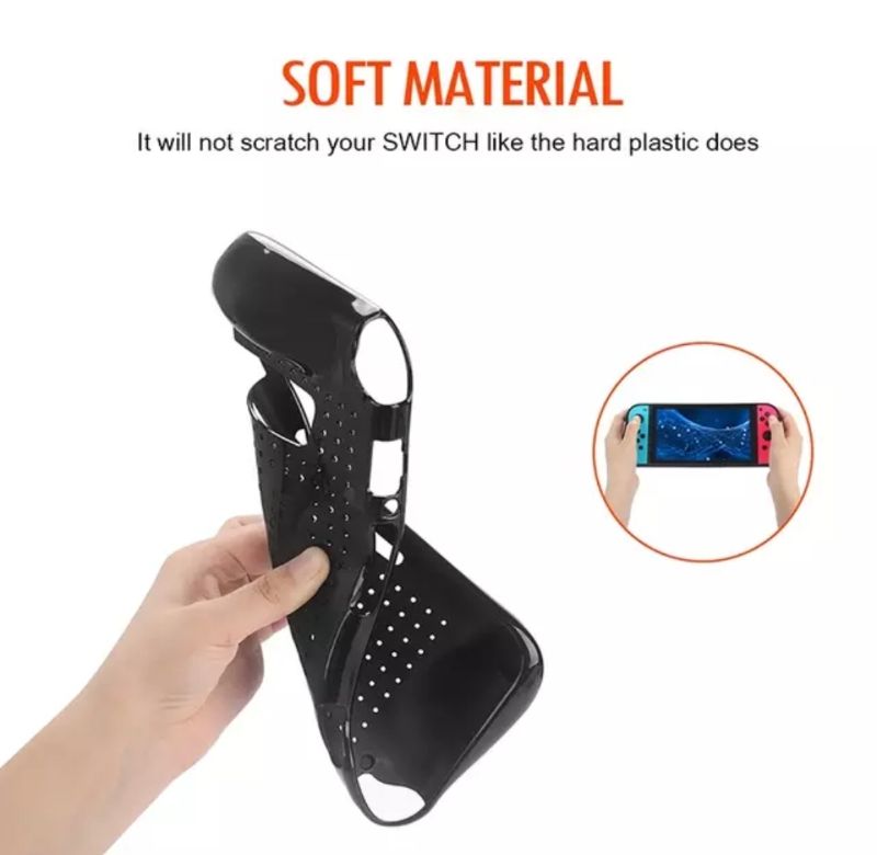 Photo 9 of NINTENDO SWITCH HANDHELD GRIP CASE HEAT DISSIPATION PORTS BUTTONS AND KICKSTAND ACCESS FULL BODY PROTECTION BOX HAS DAMAGED DUE TO SHIPMENT NEW PRODUCT DEVICE NOT INCLUDED $49.99