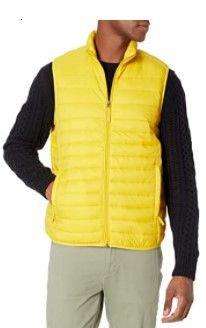 Photo 1 of Amazon Essentials Men's Lightweight Water-Resistant Packable Puffer Vest, XXL