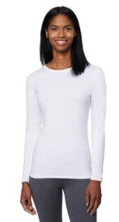 Photo 1 of 32 DEGREES Heat Womens Ultra Soft Thermal Lightweight Baselayer Crew Neck Long Sleeve Top, Medium
