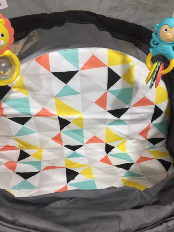 Photo 3 of Fisher-Price On-the-Go Baby Dome, Grey/Blue/Yellow/White
