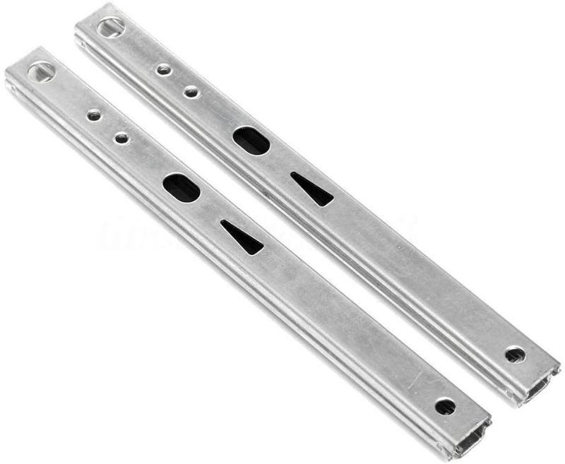 Photo 1 of Ball Bearing Drawer Slides Rail, 1 Pair Micro Ball Guide Two Sections Steel Heavy Runners Ball, 2 Fold Ball Slide Drawer Slide 2 PACK  4 COUNT 