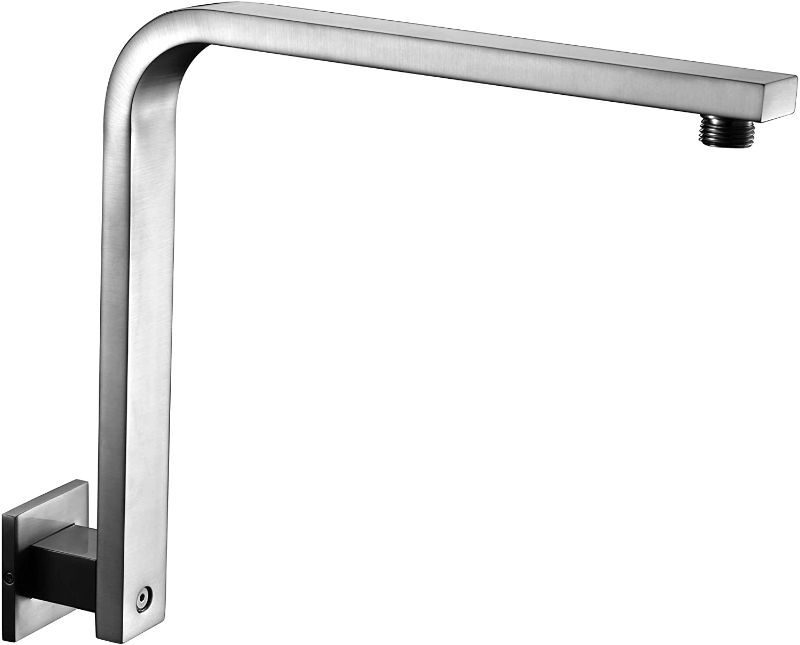 Photo 1 of ALFI brand AB12GSW-BN Brushed Nickel 12" Square Raised Wall Mounted Shower Arm
