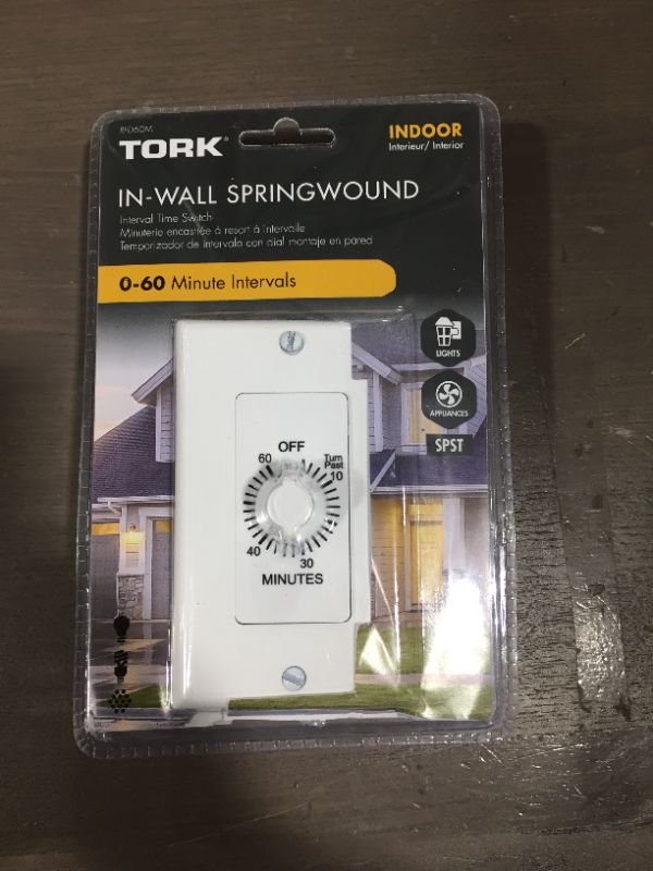 Photo 1 of TORK 60-Minute Spring Wound Timer with Wall Plate
