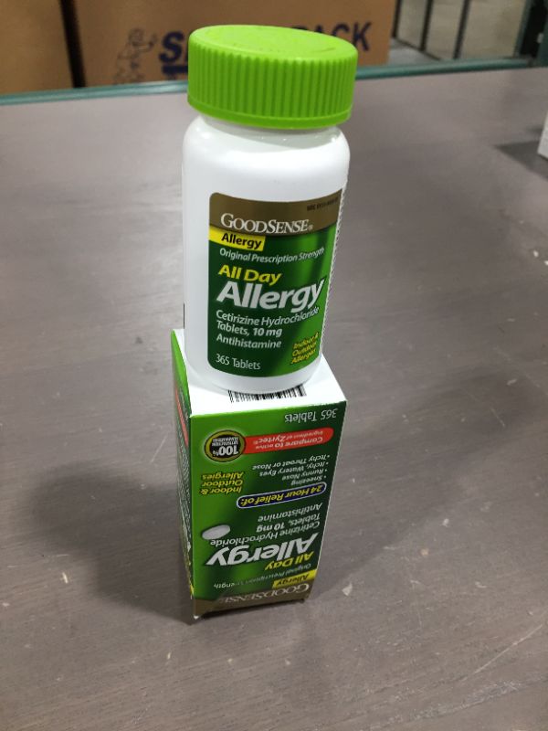 Photo 1 of (6 pack) GoodSense All Day Allergy, Cetirizine Hydrochloride Tablets, 10 mg, Antihistamine, 365 Count ea