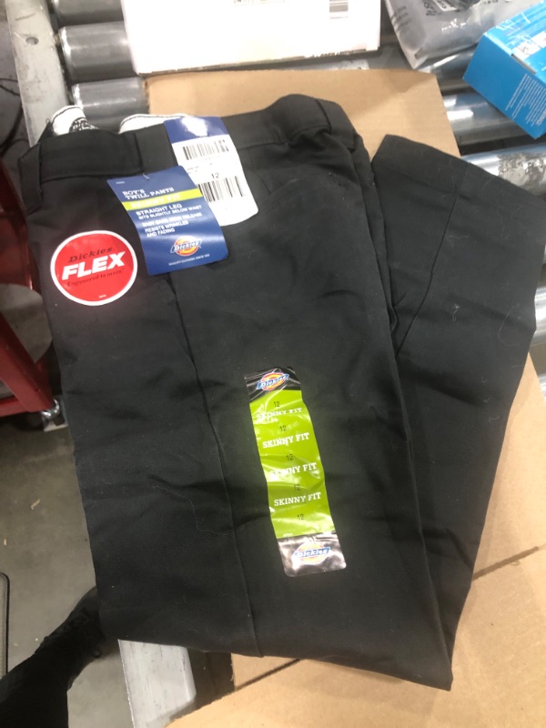 Photo 2 of Boy's Dickies Twill Pants Skinny Fit Straight Leg, 12