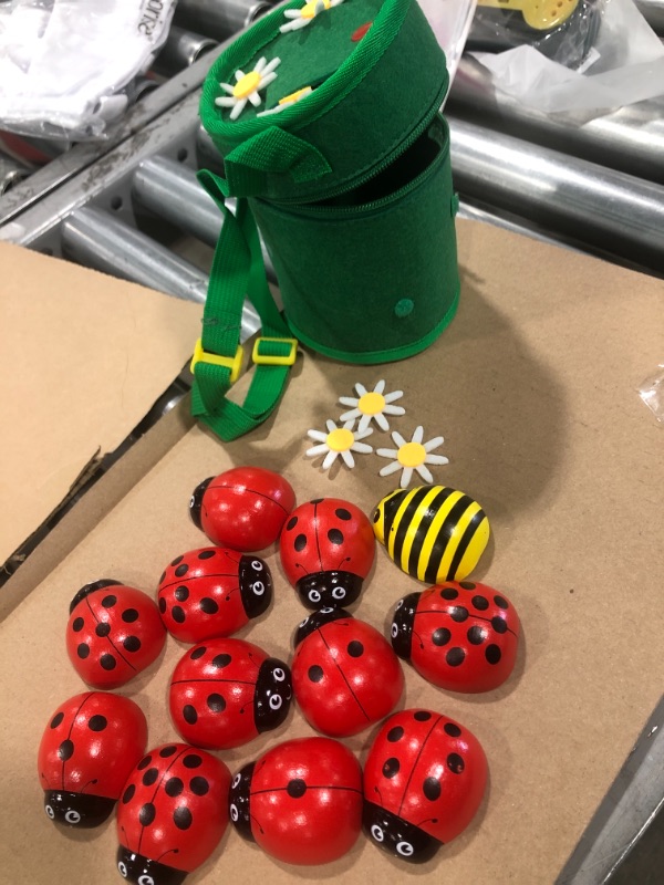 Photo 2 of Kenley Counting Ladybugs -Montessori Counting Toys for Toddlers -Wooden Educational Learning Toy for Girls&Boys 3 4 5 Year Old - Learn Numbers&Develop Fine Motor Skills -Math Preschool Kids Activity
