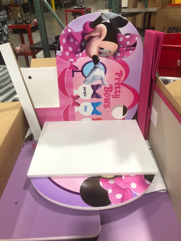 Photo 4 of Delta Children Chair Desk With Stroage Bin, Disney Minnie Mouse
