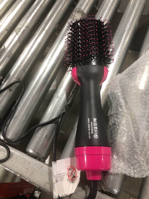 Photo 2 of Hair Dryer Brush Blow Dryer Brush in One, 4 in 1 Hair Dryer and Styler Volumizer with Negative Ion Anti-frizz Blowout Ceramic Coating Hot Air Brush for Drying Straightening Curling, 75MM Oval Shape
