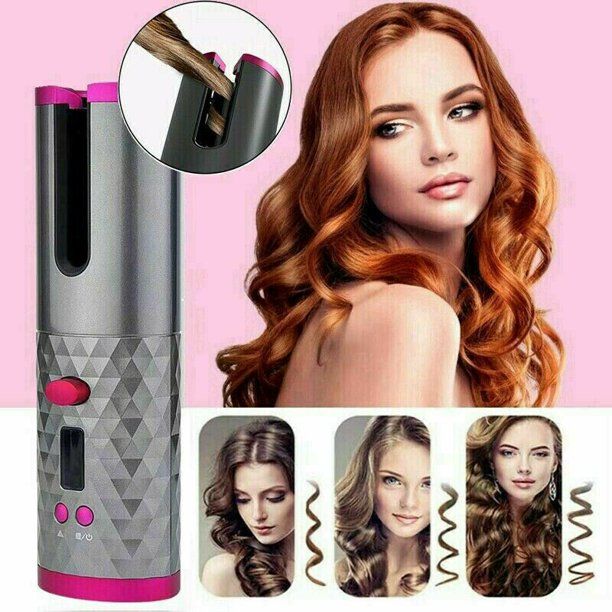 Photo 1 of Cordless curling iron,Automatic hair curler,Hair Curler with LCD Display Adjustable Temperature, Rechargeable Auto Curler for Curls or Waves.
