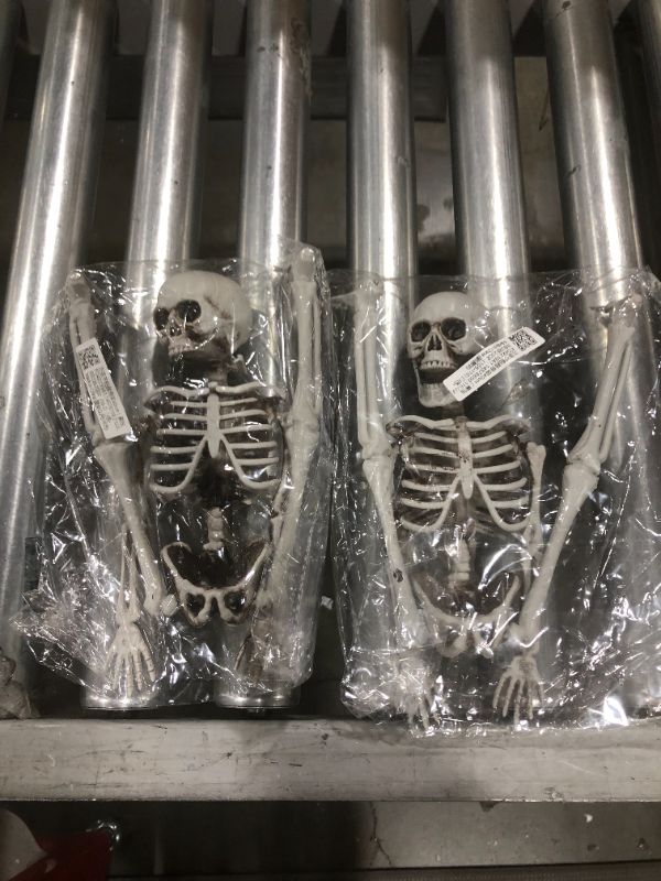 Photo 2 of (2 pack) Awoscut Poseable 15 inch Size Human Skeleton Halloween Decoration Party Prop
