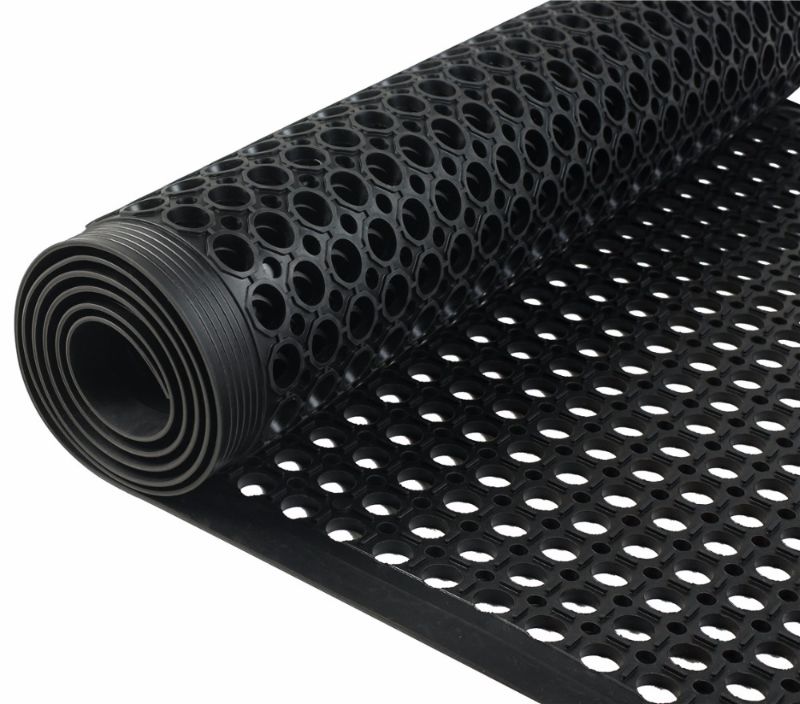 Photo 1 of anti fatigue kitchen perforated rubber floor mats with holes drainage rubber kitchen mat
