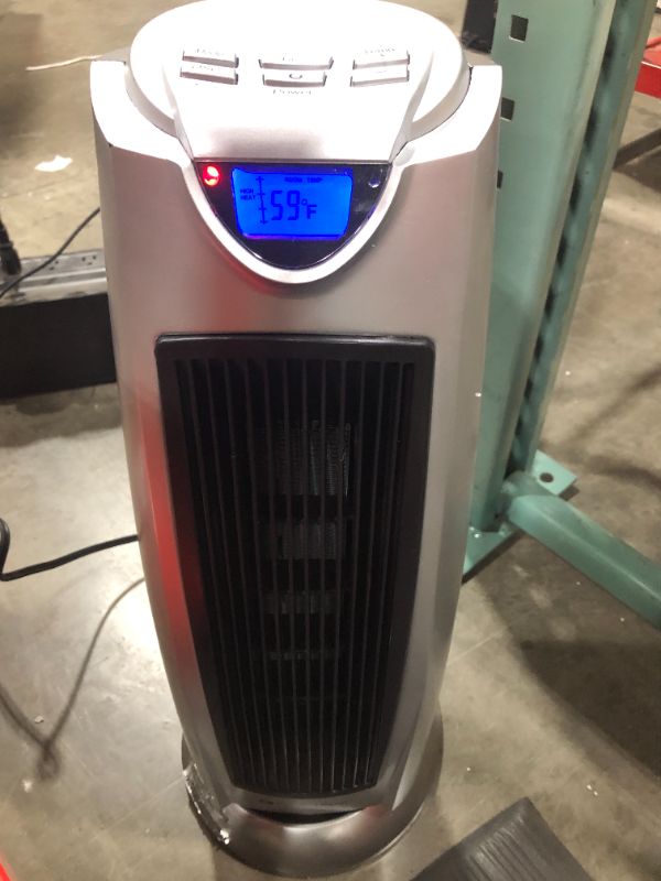 Photo 2 of Comfort Zone Tower Heater with Remote in Silver