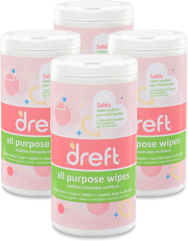 Photo 1 of Dreft Multi-Surface All-Purpose Gentle Cleaning Wipes for Baby Toys, Car Seat, High Chair & More