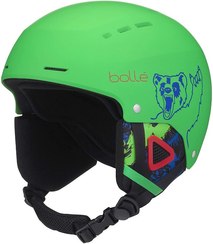 Photo 1 of Bolle Quiz Ski Helmet, Matte Green Bear, 49-52cm