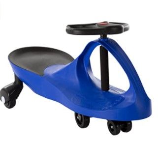 Photo 1 of Ride On Car, No Batteries, Gears or Pedals, Uses Twist, Turn, Wiggle Movement to Steer Zigzag Car-Blue, for Toddlers, Kids, 2 Years Old and Up