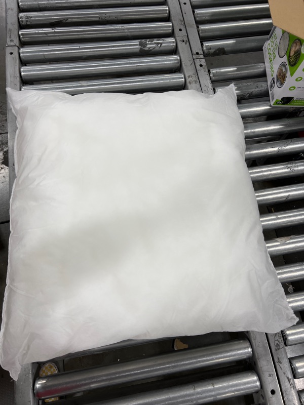 Photo 1 of 28x28 Euro Throw Pillow Insert-Down Feather Pillow Insert-Cotton Fabric-White