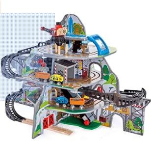 Photo 1 of Hape Kids Wooden Railway Mighty Mountain Mine Set, L: 36.2, W: 23, H: 26 inch
