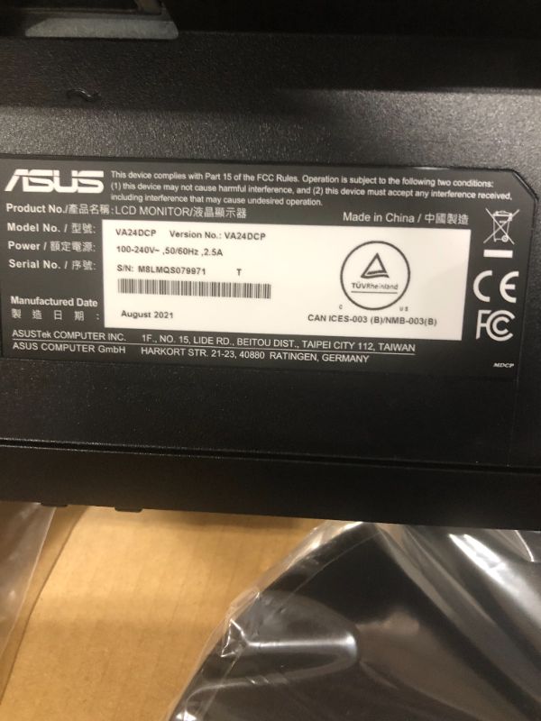 Photo 2 of ASUS MONITOR