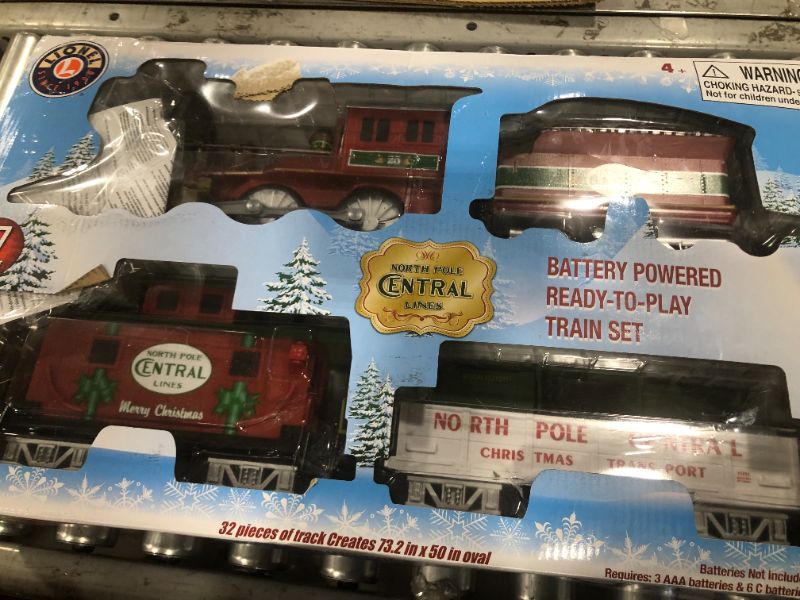 Photo 2 of Lionel Trains North Pole Central Ready to Play Battery Power Christmas Train Set