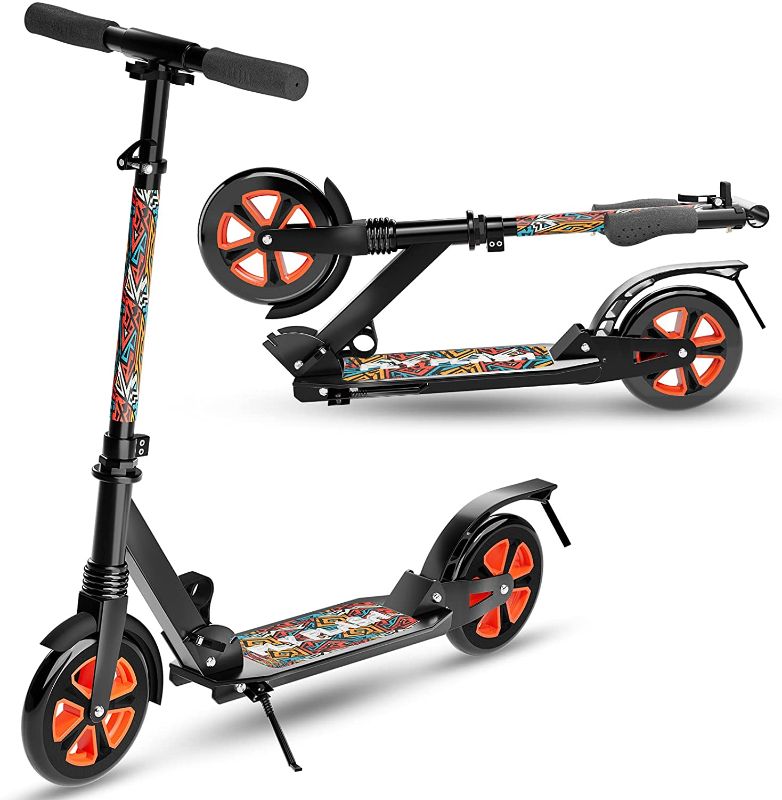 Photo 1 of FlyFlash Kids Scooter/Adult Scooter-Scooter for Kids Ages 6-12 and up,Scooter for Adults with Big Wheels, Folding Sport Scooters for Kids,Teens and Adults -300 Lbs Weight Capacity