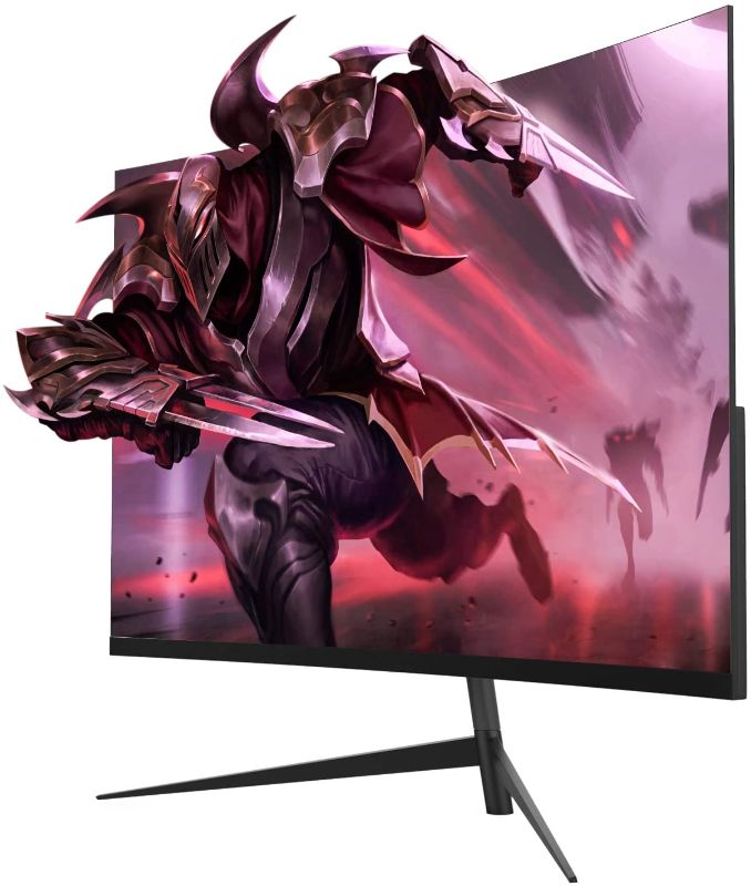 Photo 1 of Karcle 24" Curved Gaming Monitor 144Hz 1080p 2ms VA Display Monitor, Full HD Eye Care Curved Screen Computer Monitor with HDMI DP Port, Black
