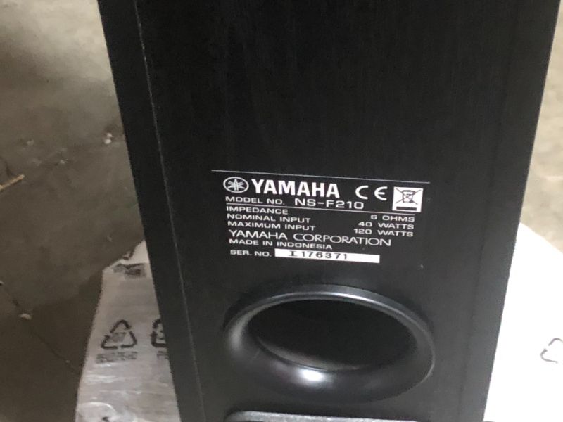 Photo 2 of Yamaha NS-F210 2-Way Bass-Reflex Passive Floorstanding Home Speaker, Single
