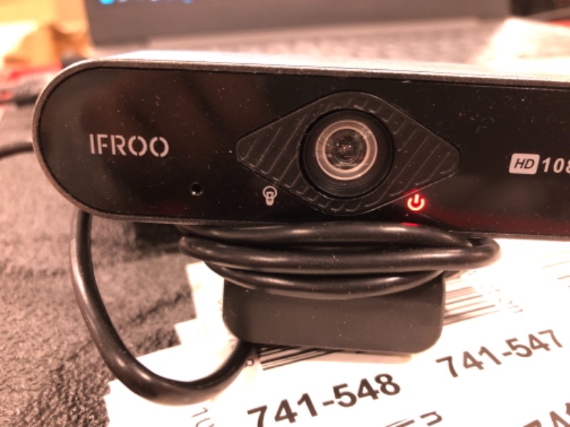 Photo 3 of IFROO FHD 1080P Webcam with Microphone,No fisheye Wide-Angle for Desktop Laptop Computer Web Camera,USB Plug and Play,Compatible Skype Zoom YouTube Windows/Mac OS,for Live Streaming,Recording,Gaming
