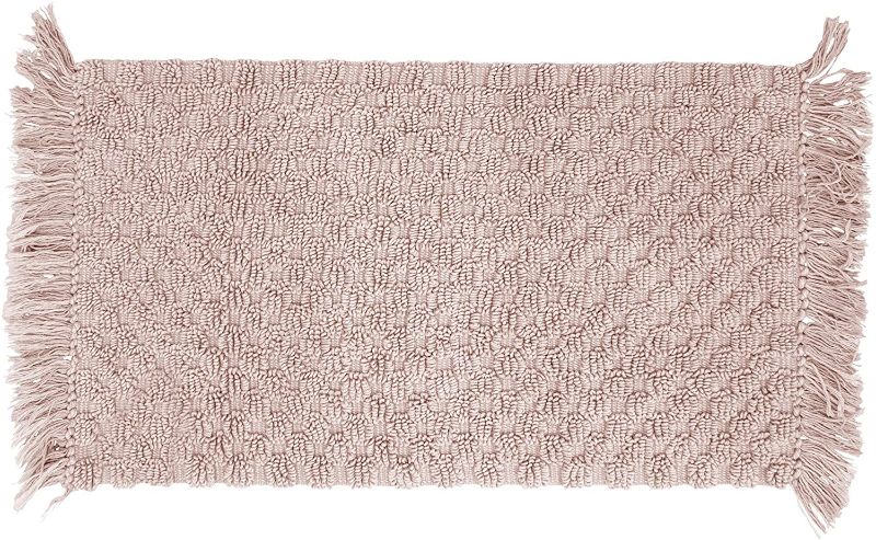 Photo 1 of French Connection Bath Rug, 17 in. x 24 in, Blush
