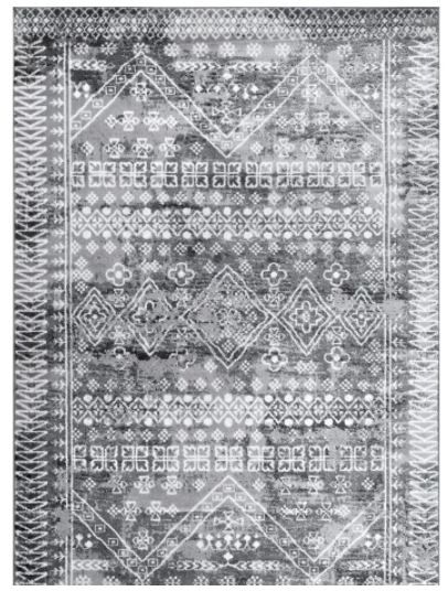 Photo 1 of Frances Moroccan Gray 6'7" X 9'. Area Rug