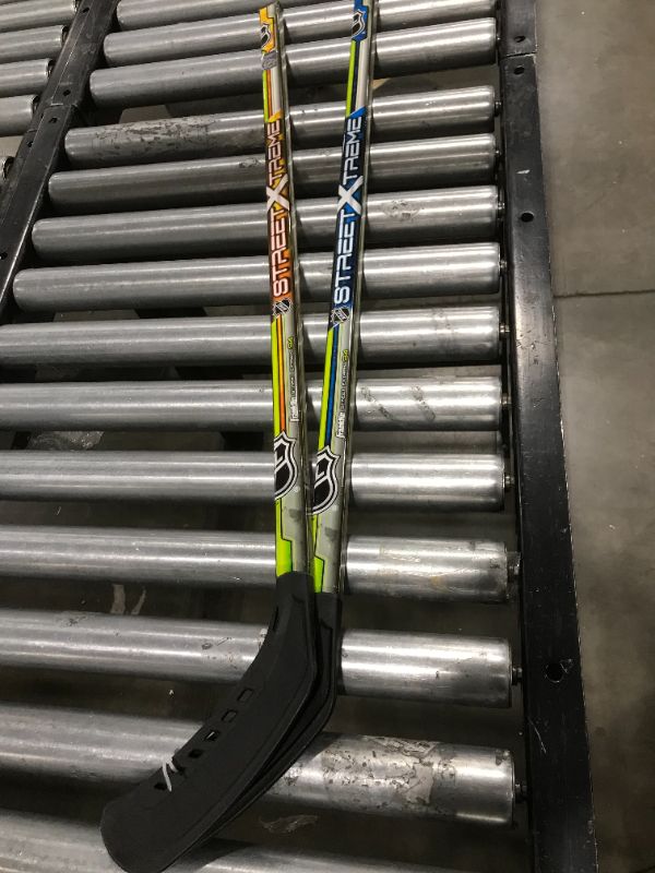 Photo 2 of Franklin Sports Street Hockey Sticks Two Player Set