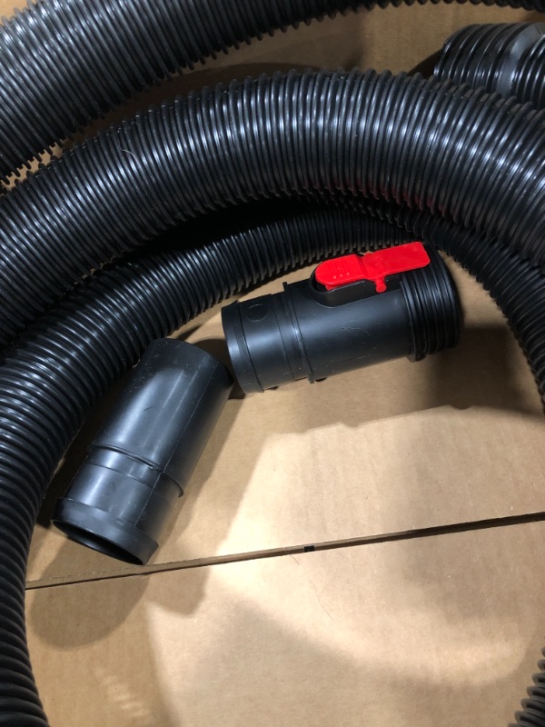 Photo 2 of 10 Foot Long Dust Collection Power Tool Hose Kit with 6 Threaded Fittings/Attachments for Multiple Types/Brands of Power Tools and Work Shop Vacuums
