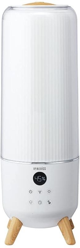 Photo 1 of HoMedics TotalComfort Deluxe Ultrasonic Humidifier for Large Bedrooms Family Rooms, Top Fill, Cool Mist for Moisture, 1.47-Gallon Water Tank, Programmable Humidity Level, Auto-Off Timer Up to 12 Hours
