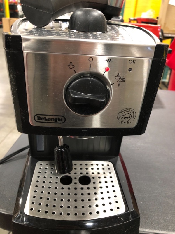Photo 2 of DeLonghi EC155 15 Bar Espresso and Cappuccino Machine, Black
