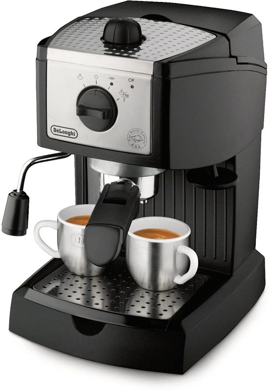 Photo 1 of DeLonghi EC155 15 Bar Espresso and Cappuccino Machine, Black
