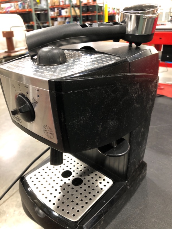 Photo 4 of DeLonghi EC155 15 Bar Espresso and Cappuccino Machine, Black
