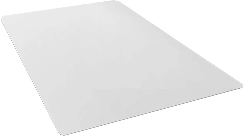 Photo 2 of Amazon Basics Polycarbonate Office Chair Mat for Hard Floors - 47 x 59-Inch, Clear
