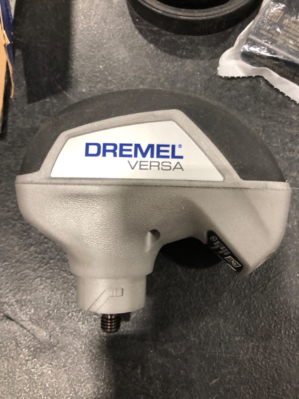 Photo 4 of Dremel Versa Cleaning Tool- Grout Brush- Bathroom Shower Scrub- Kitchen & Bathtub Cleaner- Power Scrubber for Tile, Pans, Stoves, Tubs, Sinks Auto, & Grills- PC10-02
MISSING ACCESSORIES.