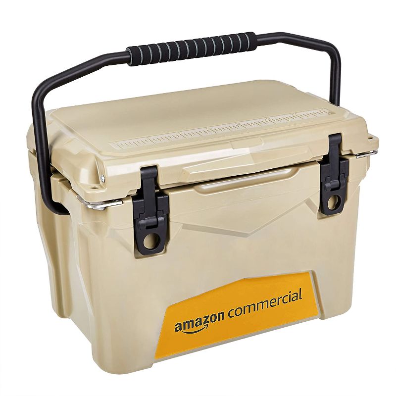 Photo 1 of AmazonCommercial Rotomolded Cooler, 20 Quart, Tan
