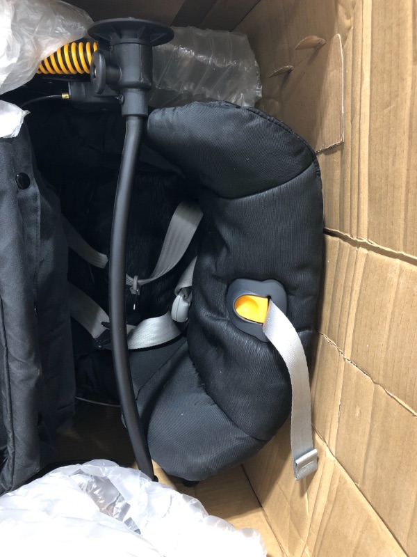 Photo 2 of Stroller and Carseat- Black- Used- Unknown brand