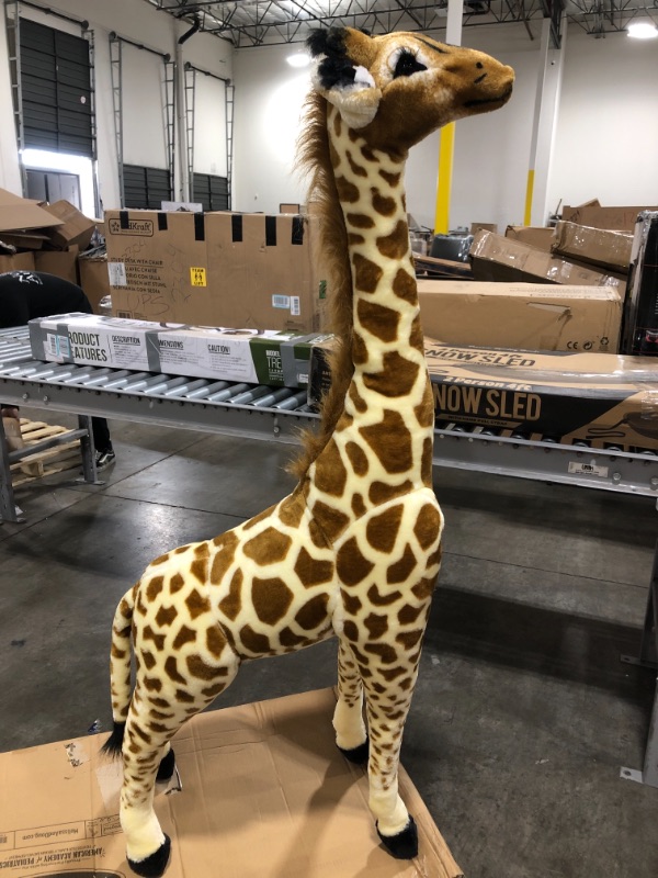 Photo 3 of Melissa & Doug Giant Giraffe - Lifelike Stuffed Animal (over 4 feet tall)
