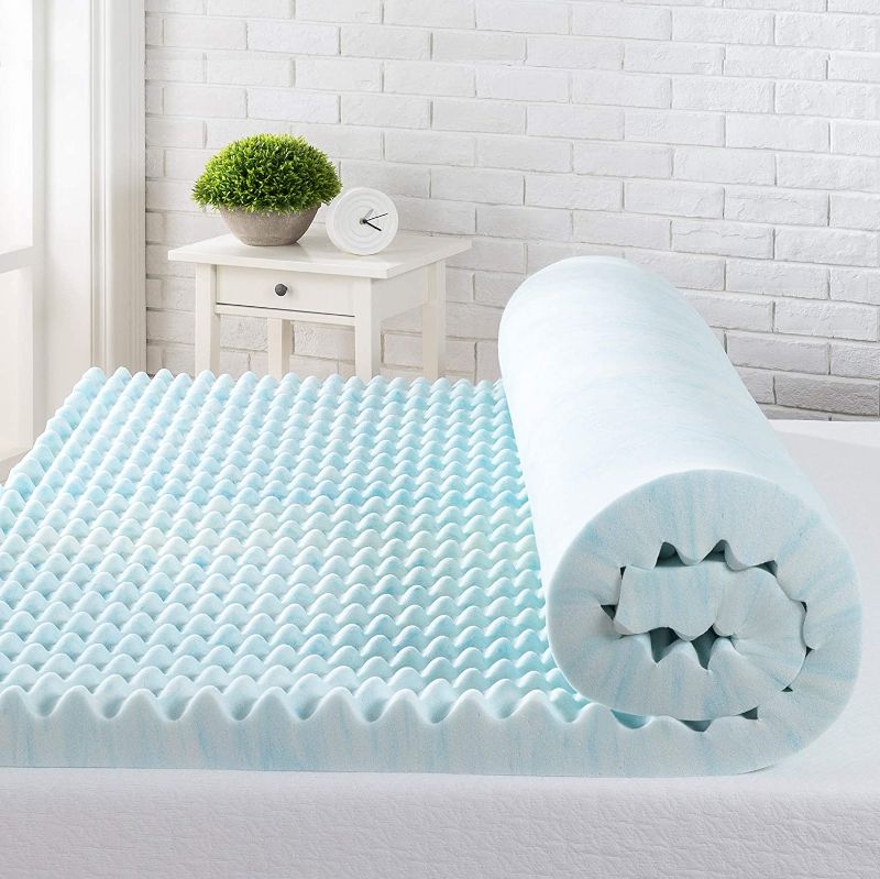 Photo 1 of 2" Twin Zinus Swirl  Mattress Topper 