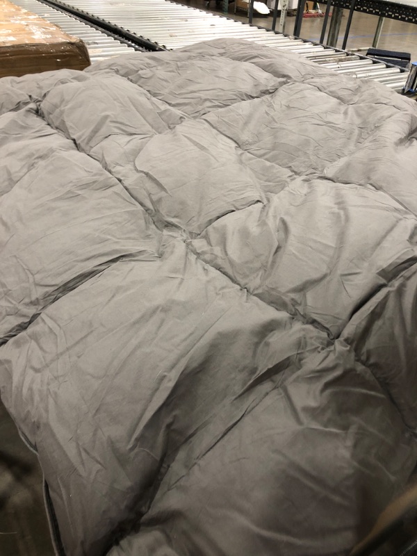 Photo 1 of Dark Grey Comforter, 98in 