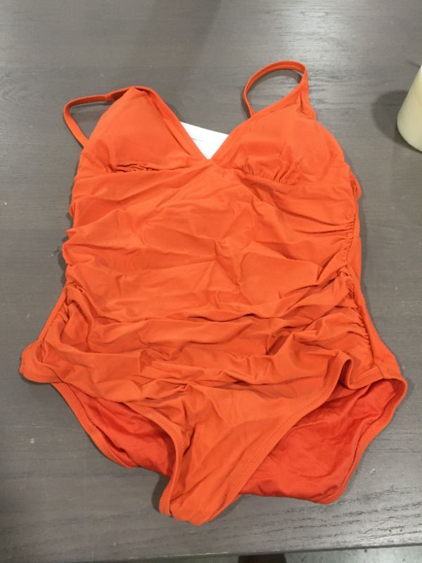 Photo 2 of Womens (L) Bright Day Shirring One Piece Swimsuit
